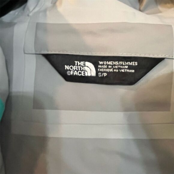 The North Face Women's Rain Jacket Size S Teal Green Hooded Lightweight - Picture 5 of 5